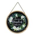 Youngs Wood & Metal Garden Wall Sign 71157